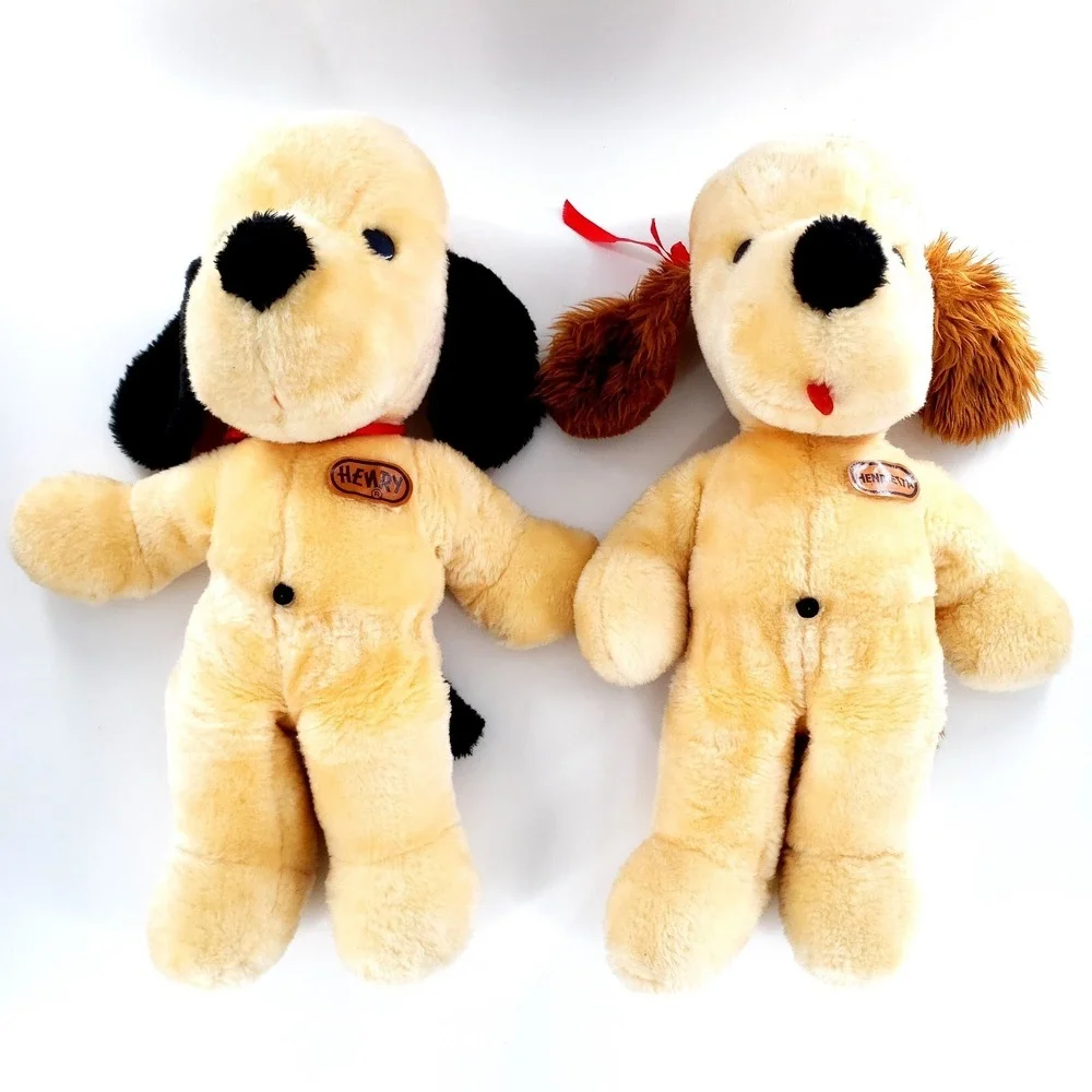Vtg Animal Fair Henry & Henrietta Plush Dogs 20